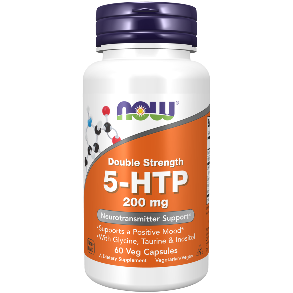 5 MEDICINES 5-HTP capsules 200mg x 60 Now Foods