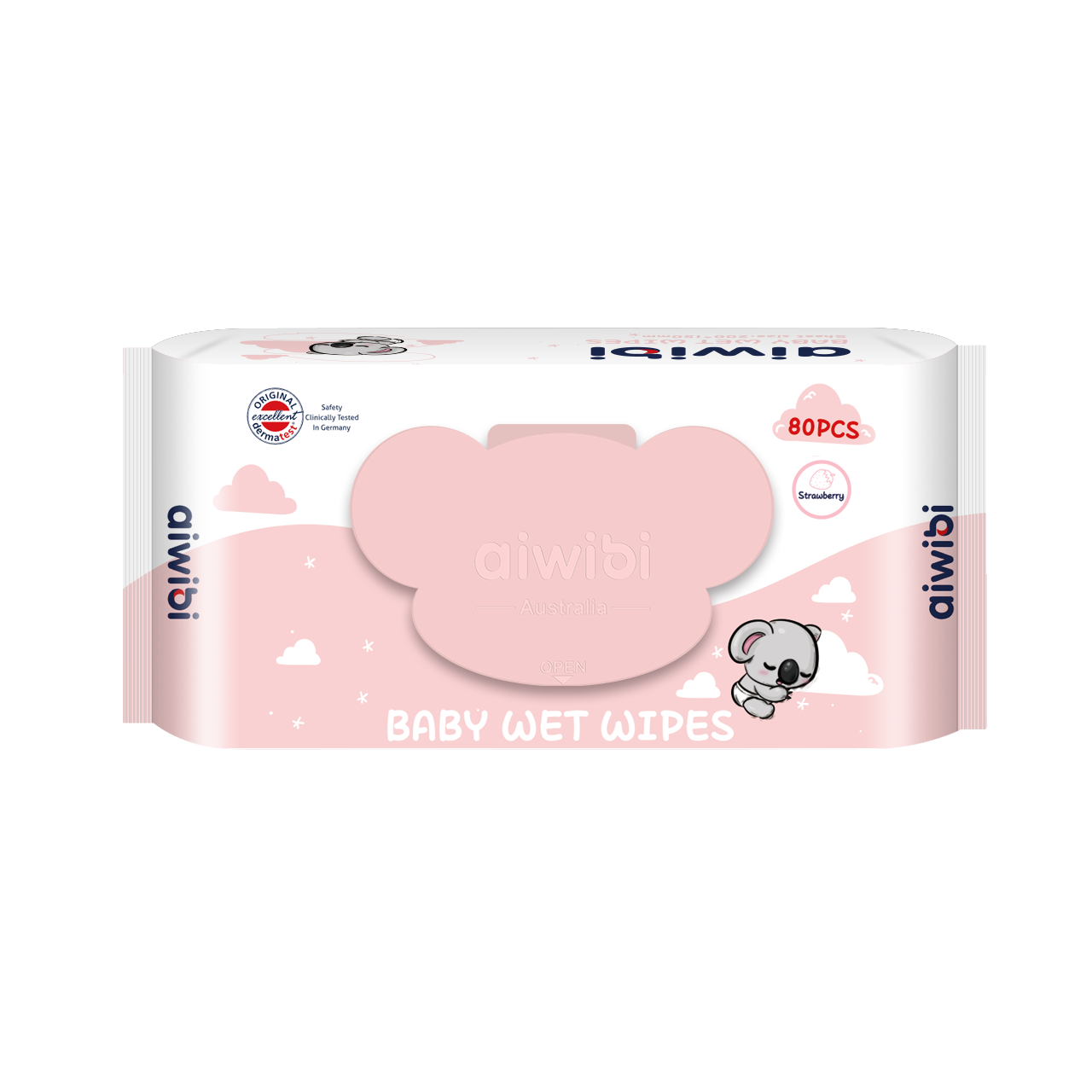Айвиби FOR KIDS Aiwibi wet wipes strawberry 80pcs