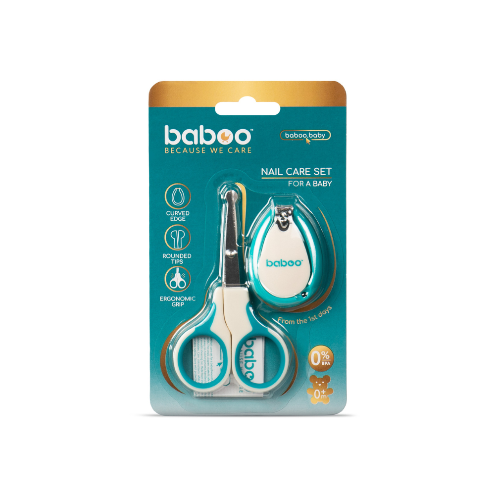 Бабуу FOR KIDS Baboo Scissors & Nail Clippers Set 0+ Months