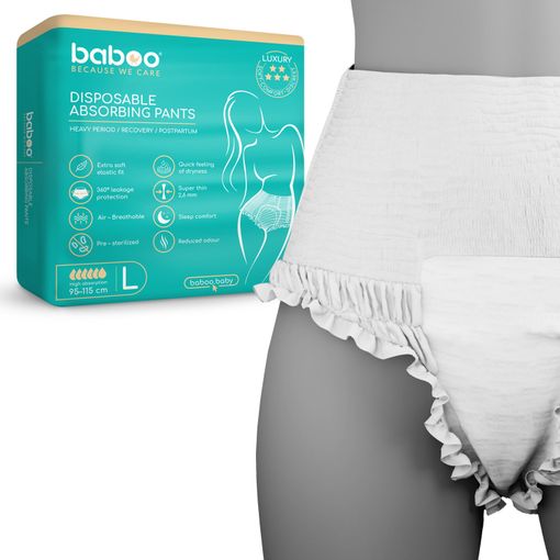 Бабуу FOR KIDS Baboo disposable absorbing pants L 5pcs