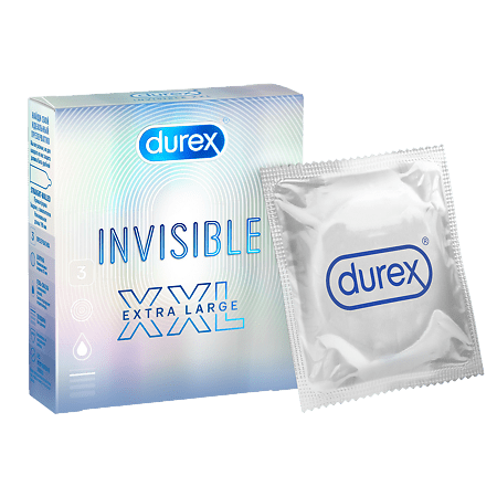 Дюрекс MEDICAL SUPPLIES Condoms Durex Invisible XXL x 3