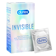 Дюрекс MEDICAL SUPPLIES Condoms Durex Invisible XXL x 12