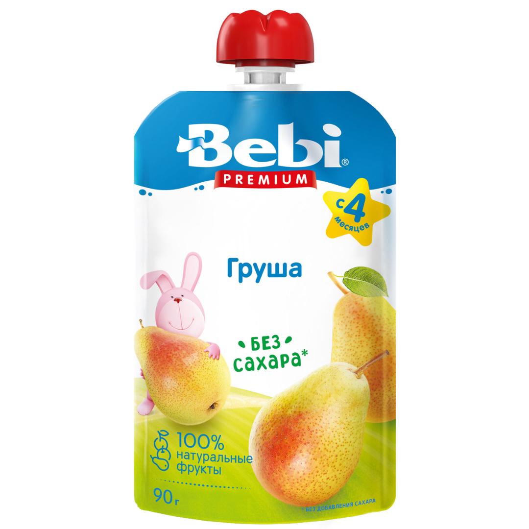 Беби FOR KIDS Baby Premium pear puree 4+ months 90g