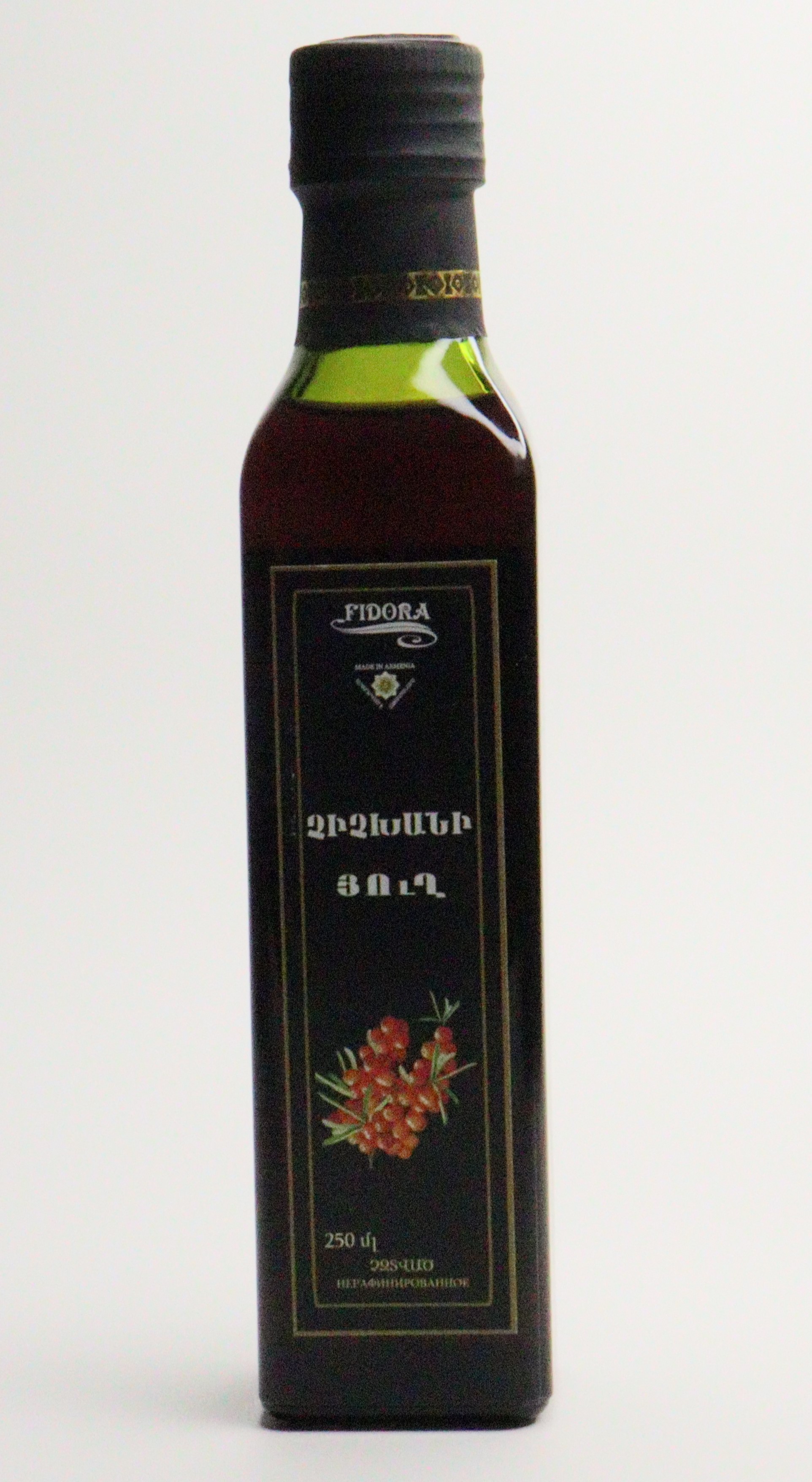 Облепиховое MEDICINES Sea buckthorn oil 250ml Fidora