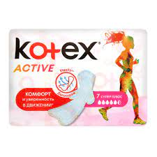 Котекс CARE PRODUCTS Kotex pads active ultra-thin super plus 7 pcs/0549