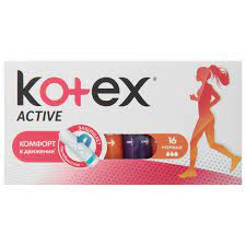 Котекс CARE PRODUCTS Kotex tampons active normal 16 pcs.