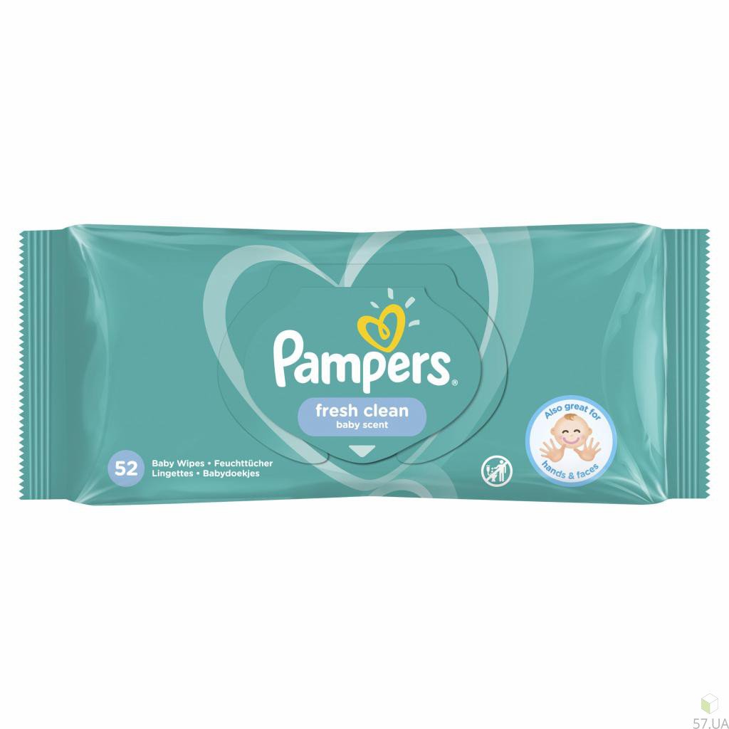 Памперс FOR KIDS Pampers wet wipes fresh clean N52