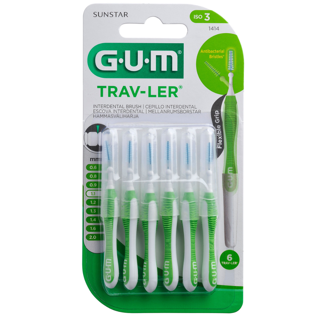 ГАМ ԽՆԱՄՔԻ ՄԻՋՈՑՆԵՐ Gum Traveller բրեկետի խոզանակ 1.1մմ x 6