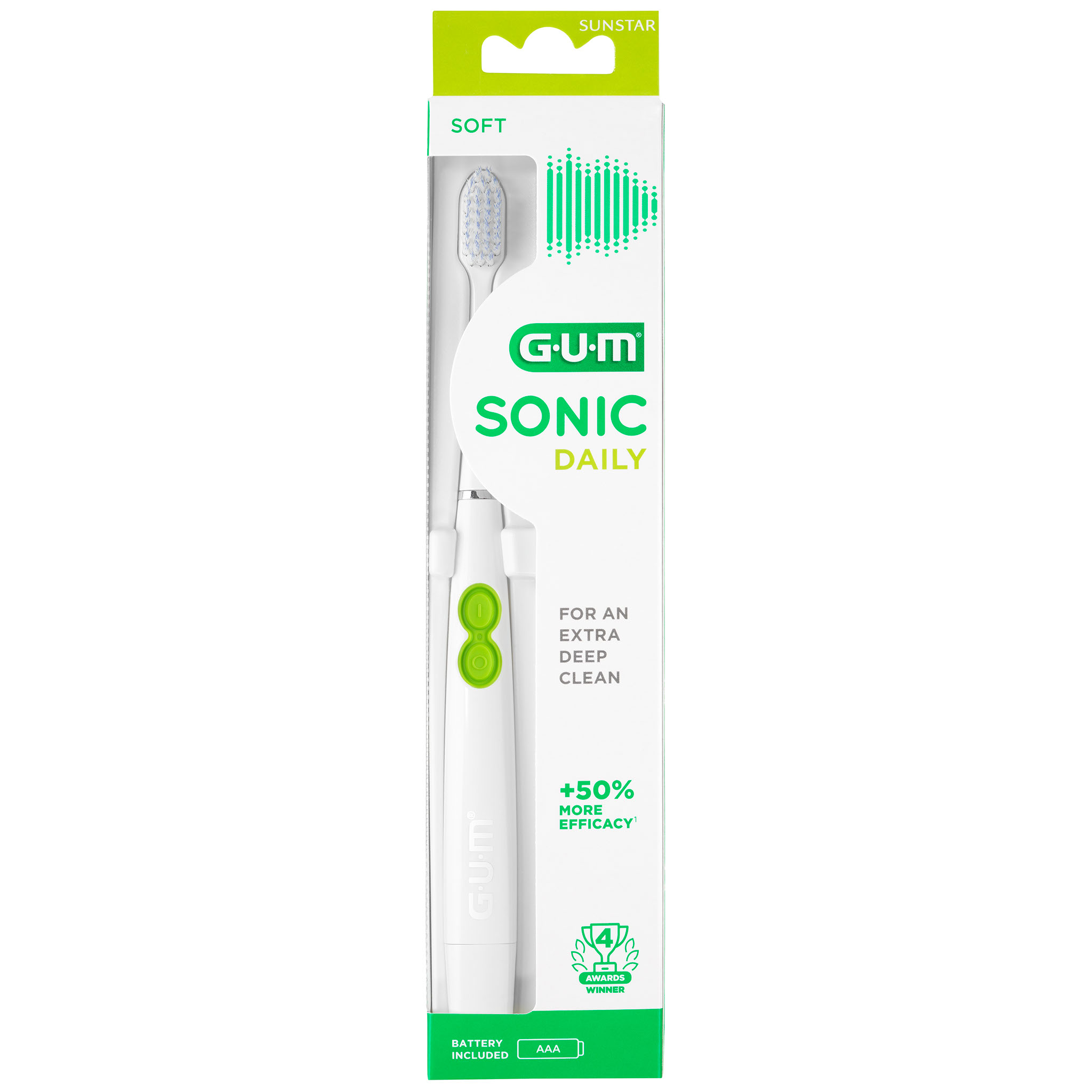 ГАМ CARE PRODUCTS Gum electric white soft toothbrush