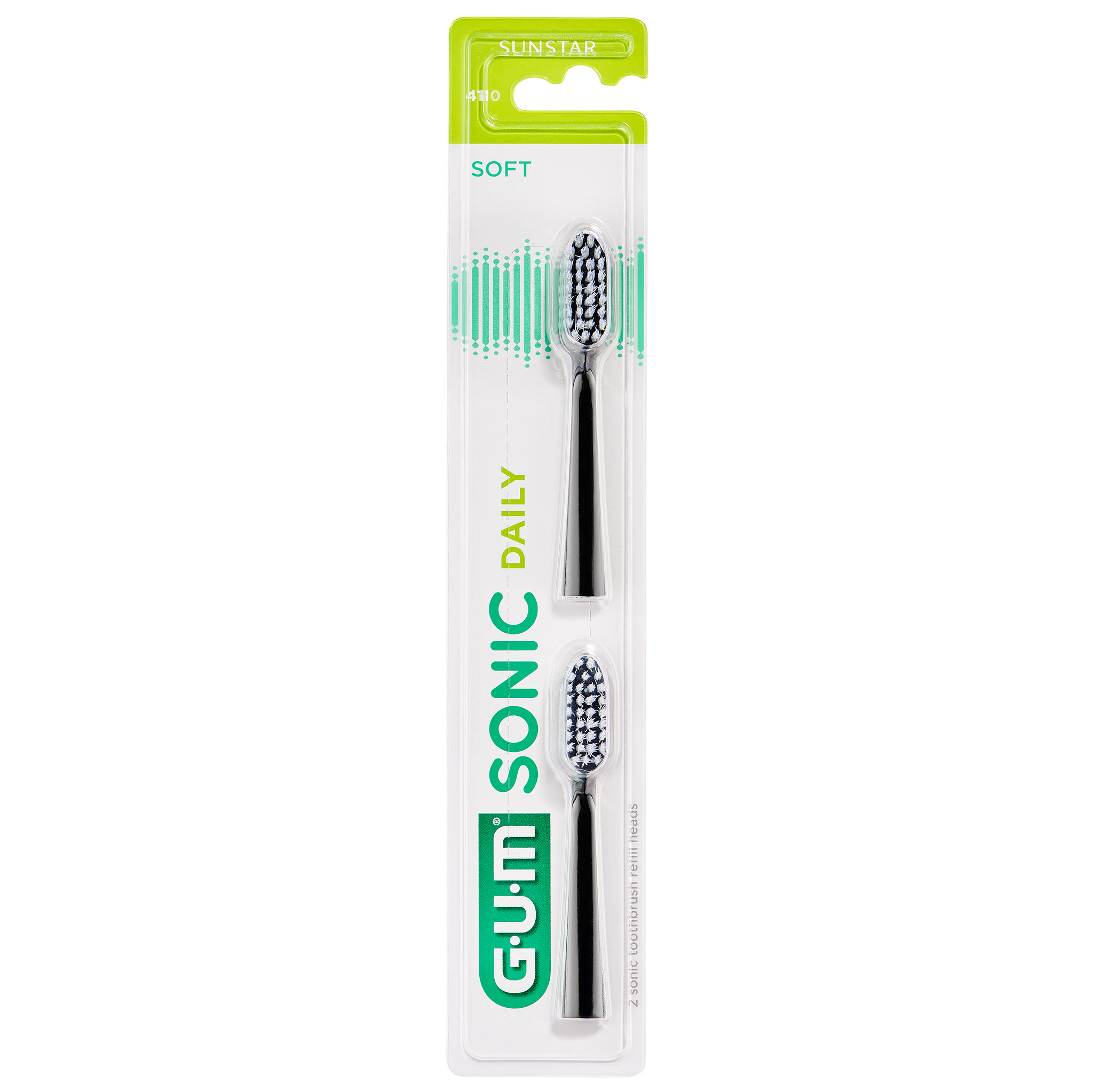 ГАМ CARE PRODUCTS Gum black replacement brush heads for electric toothbrush