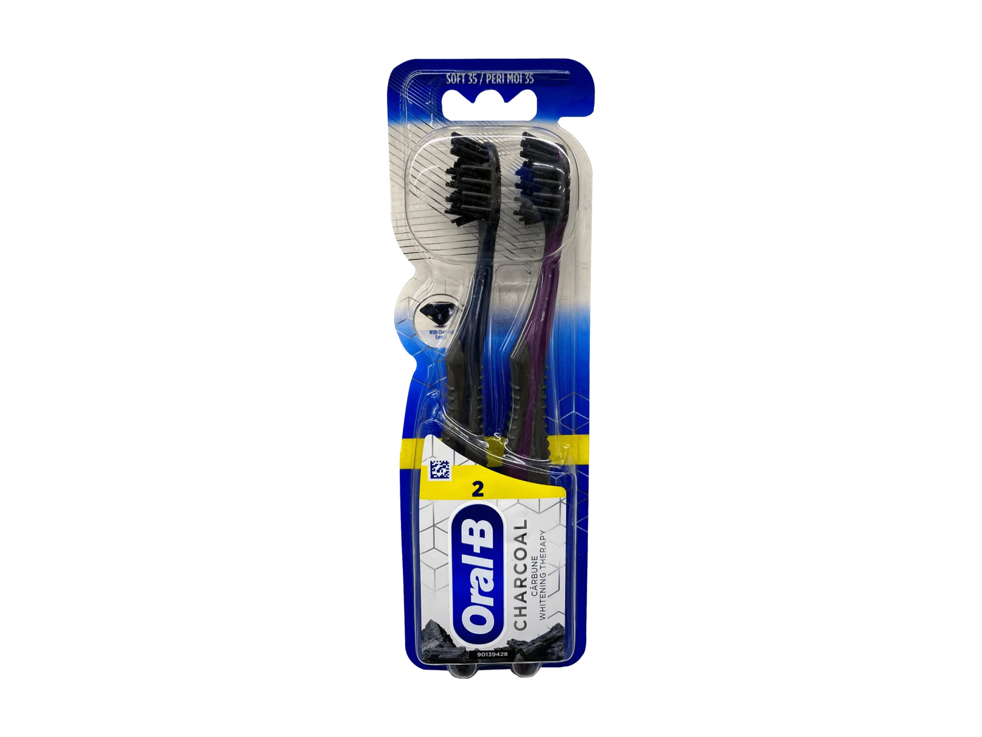 Орал CARE PRODUCTS Орал Б зубная щетка charcoal whitening 1+1 медиум 35 /27