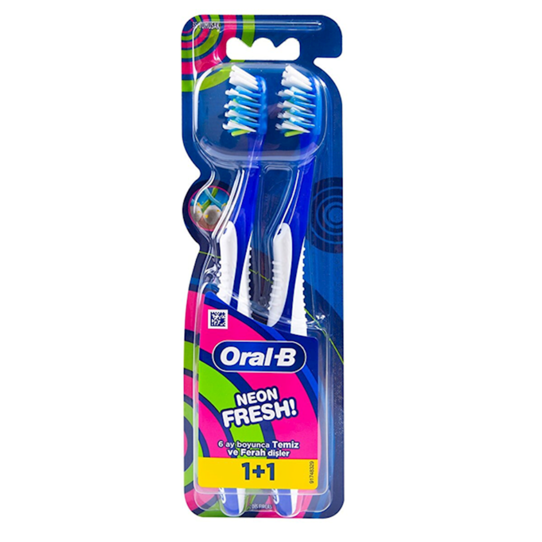 Орал CARE PRODUCTS Oral-B toothbrush neon fresh 1+1 medium 35