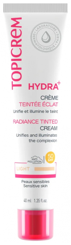 Топикрем CARE PRODUCTS Топикрем Hydra+ крем тональн SPF50 светлый тон 40мл 4846