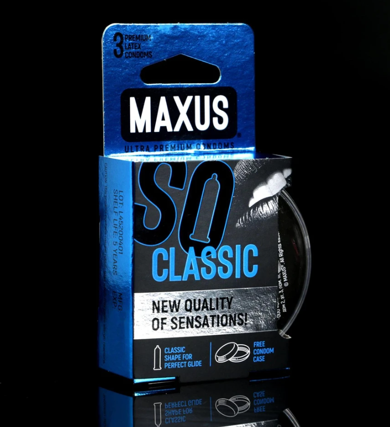 Презерватив CARE PRODUCTS Condom MAXUS Classic 3pcs