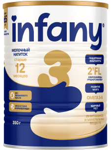 Инфани ԵՐԵԽԱՆԵՐԻ ՀԱՄԱՐ Ինֆանի 3 չոր կաթնախառնուրդ 12+ ամսական 350գ