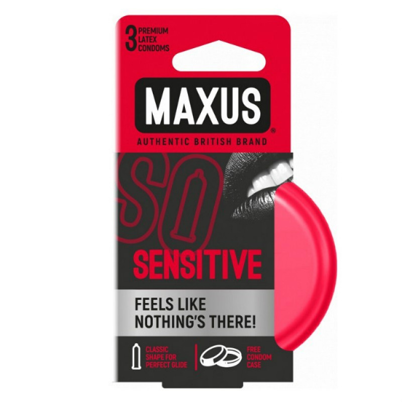 Презерватив CARE PRODUCTS Condom MAXUS Sensitive 3pcs