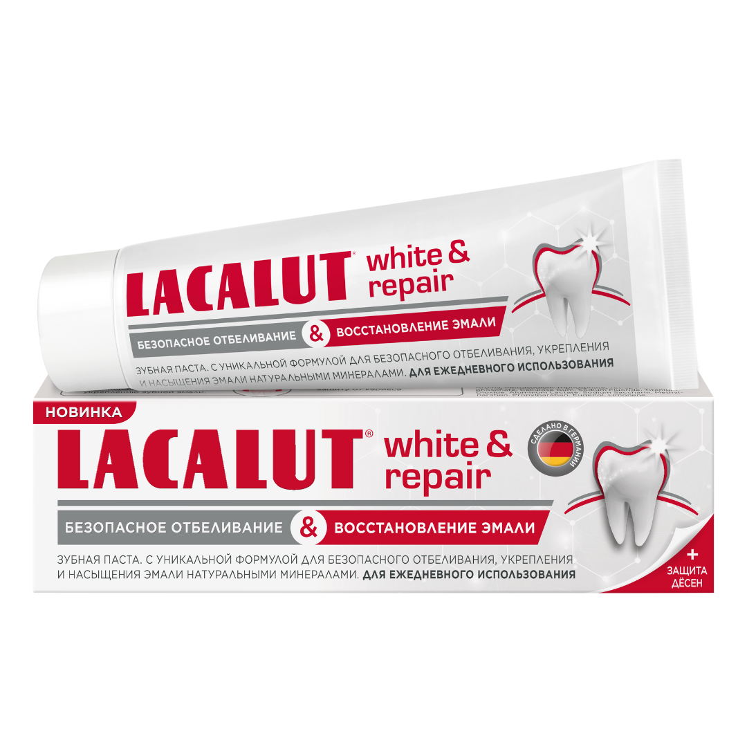 Лакалют ԽՆԱՄՔԻ ՄԻՋՈՑՆԵՐ Լակալյուտ White & Repair ատամի մածուկ 75մլ