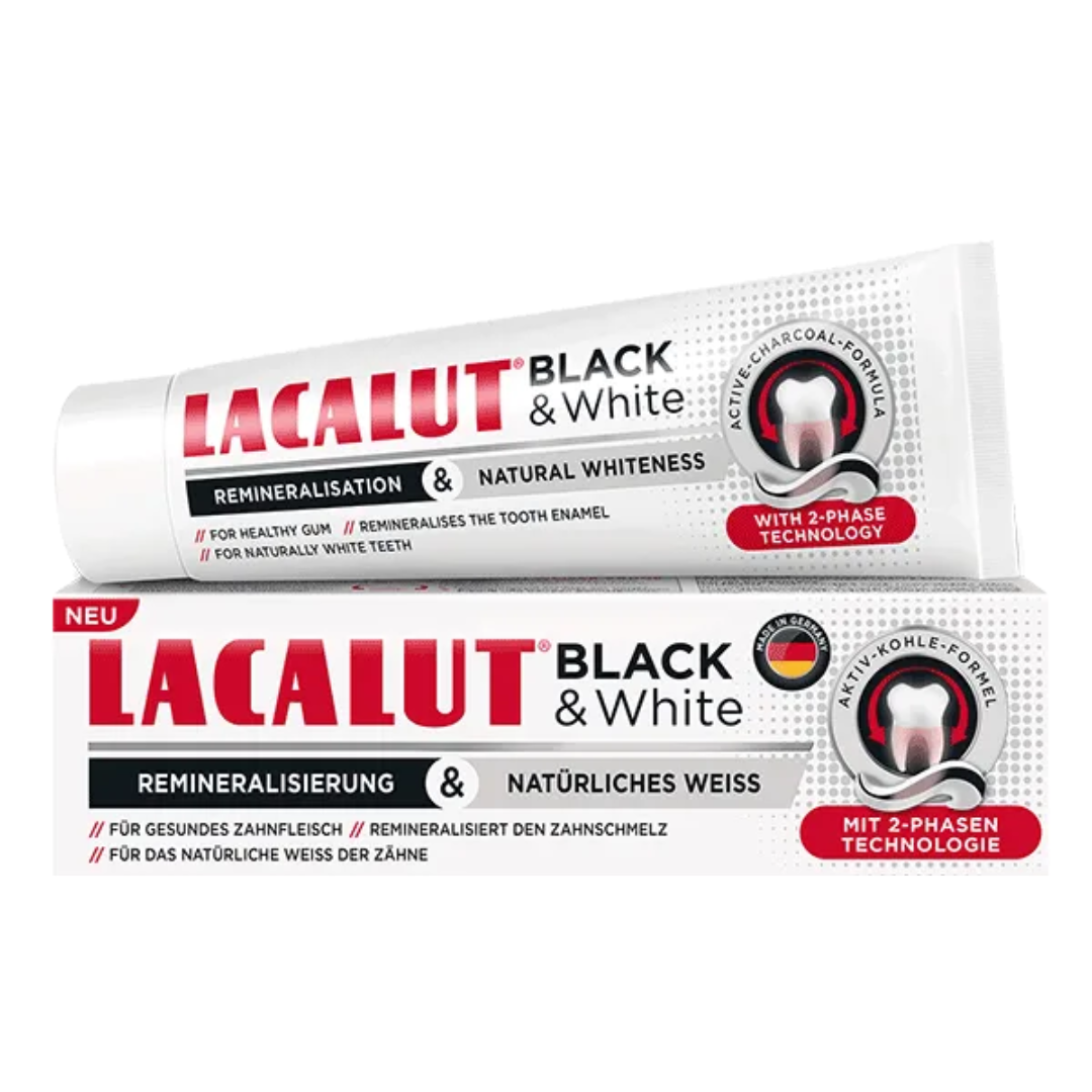 Лакалют ԽՆԱՄՔԻ ՄԻՋՈՑՆԵՐ Լակալյուտ Black & White ատամի մածուկ 75մլ