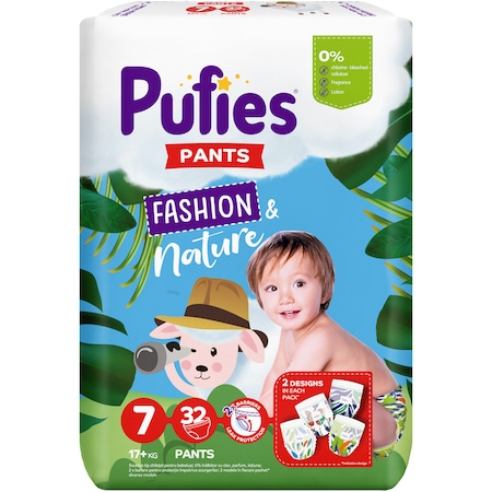 Пуфис FOR KIDS Pufies Fashion diaper panties #7 17+ kg 32pcs