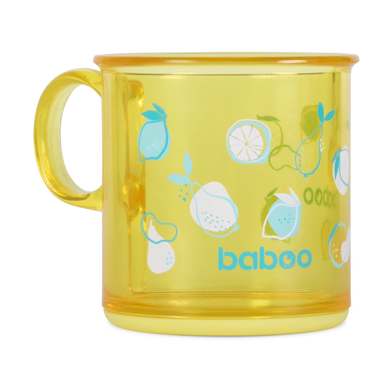 Бабуу FOR KIDS Baboo non-slip bottom cup, yellow 170ml, 12m+