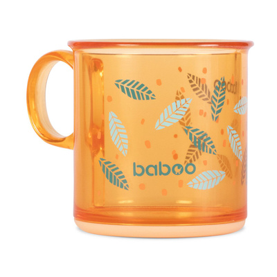 Бабуу FOR KIDS Baboo non-slip bottom cup, orange 170ml, 12m+