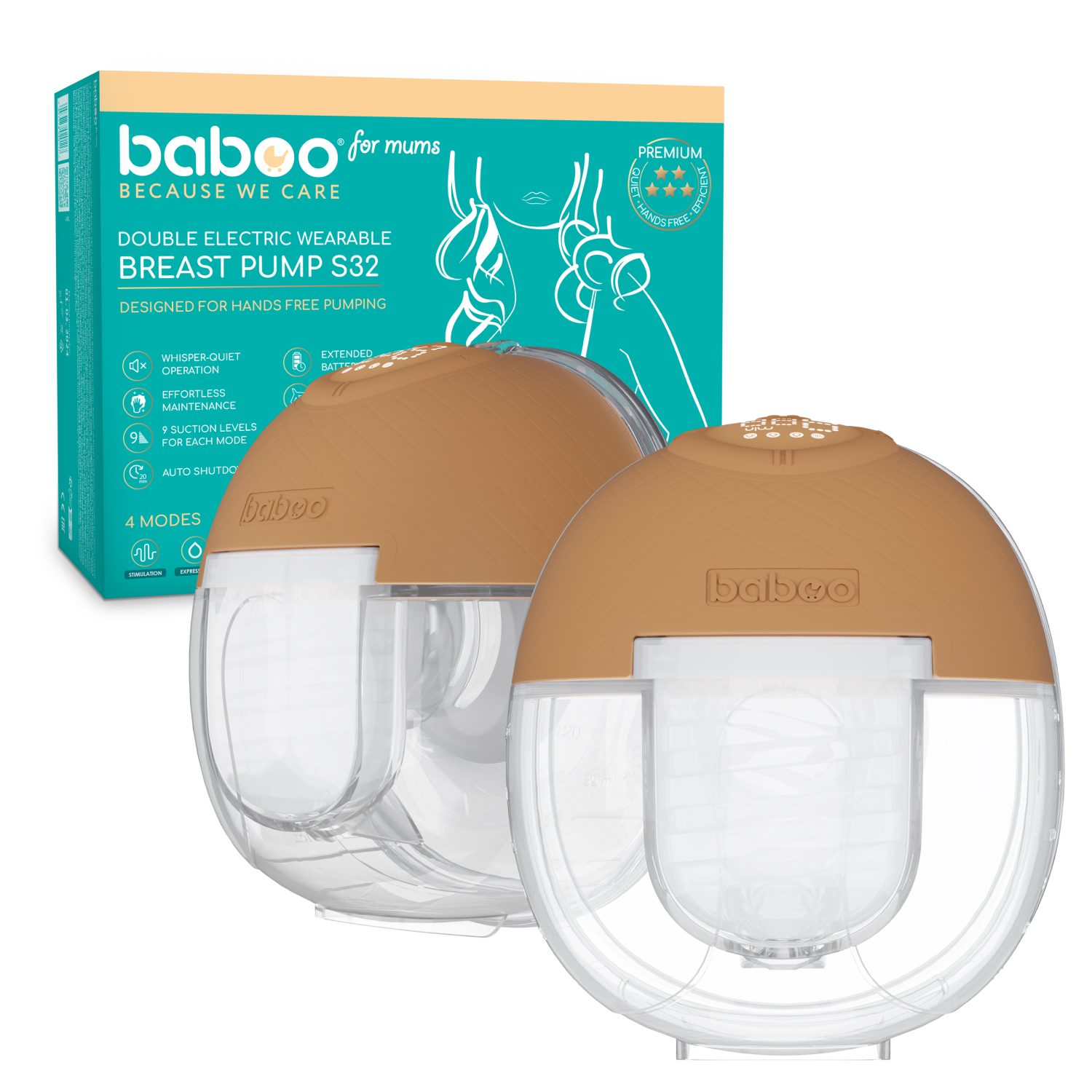 Бабуу FOR KIDS Baboo electric breast pump S32 x2