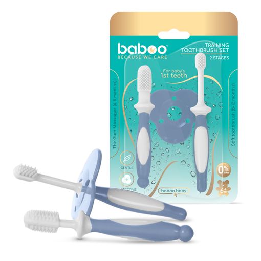 Бабуу FOR KIDS Baboo toothbrush set, 2pcs, 6m+ (12-006)