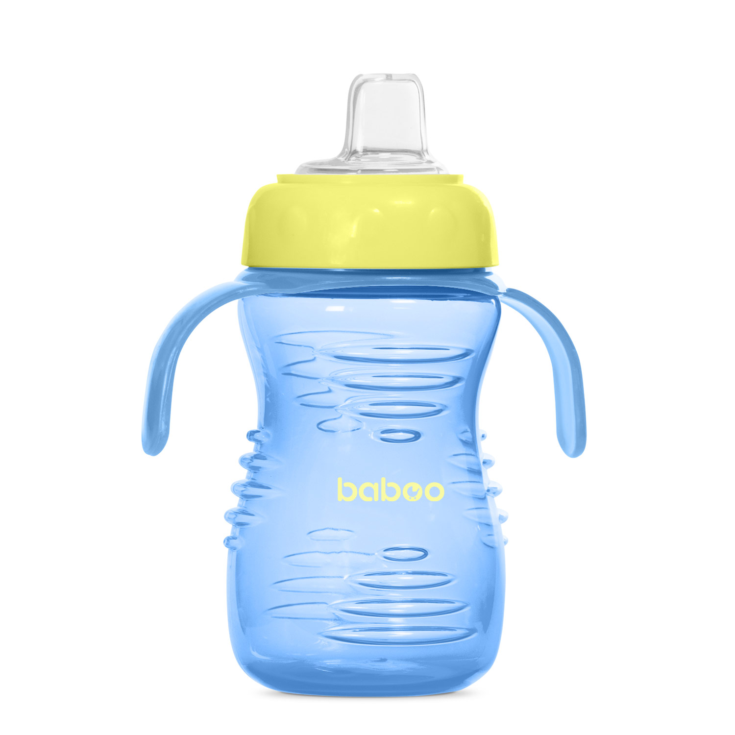 Бабуу FOR KIDS Baboo Cup with silicone spout, blue 200ml 6months+