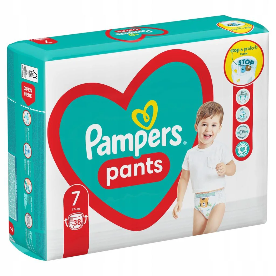 Памперс FOR KIDS Pampers diaper panties #7 17+ kg 38pcs