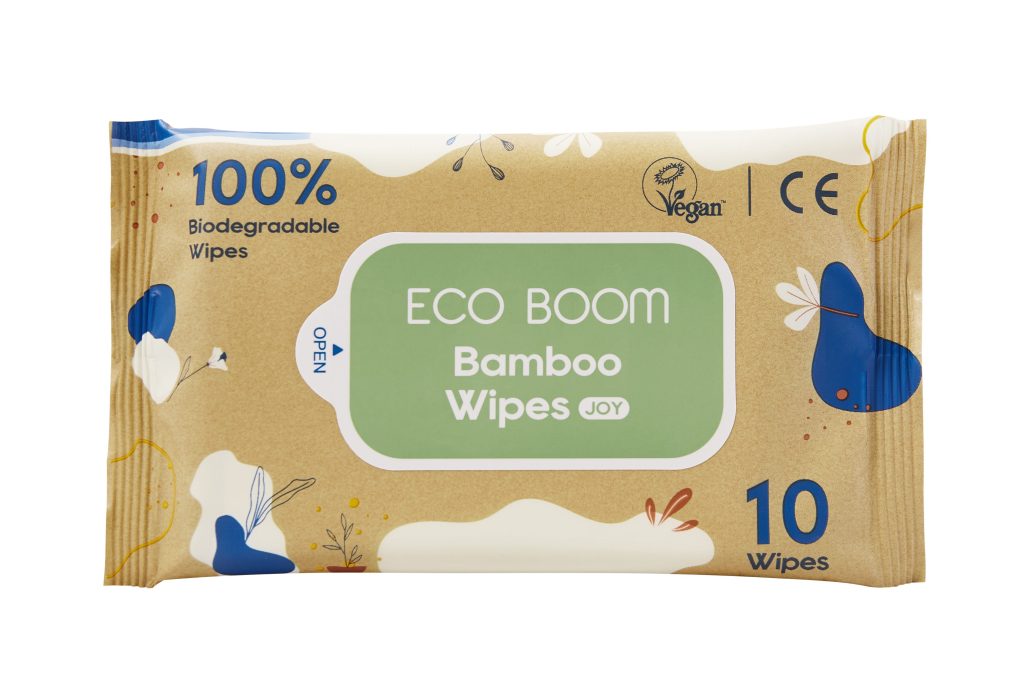 ЭкоБум CARE PRODUCTS Ecoboom bamboo wet wipes 10pcs