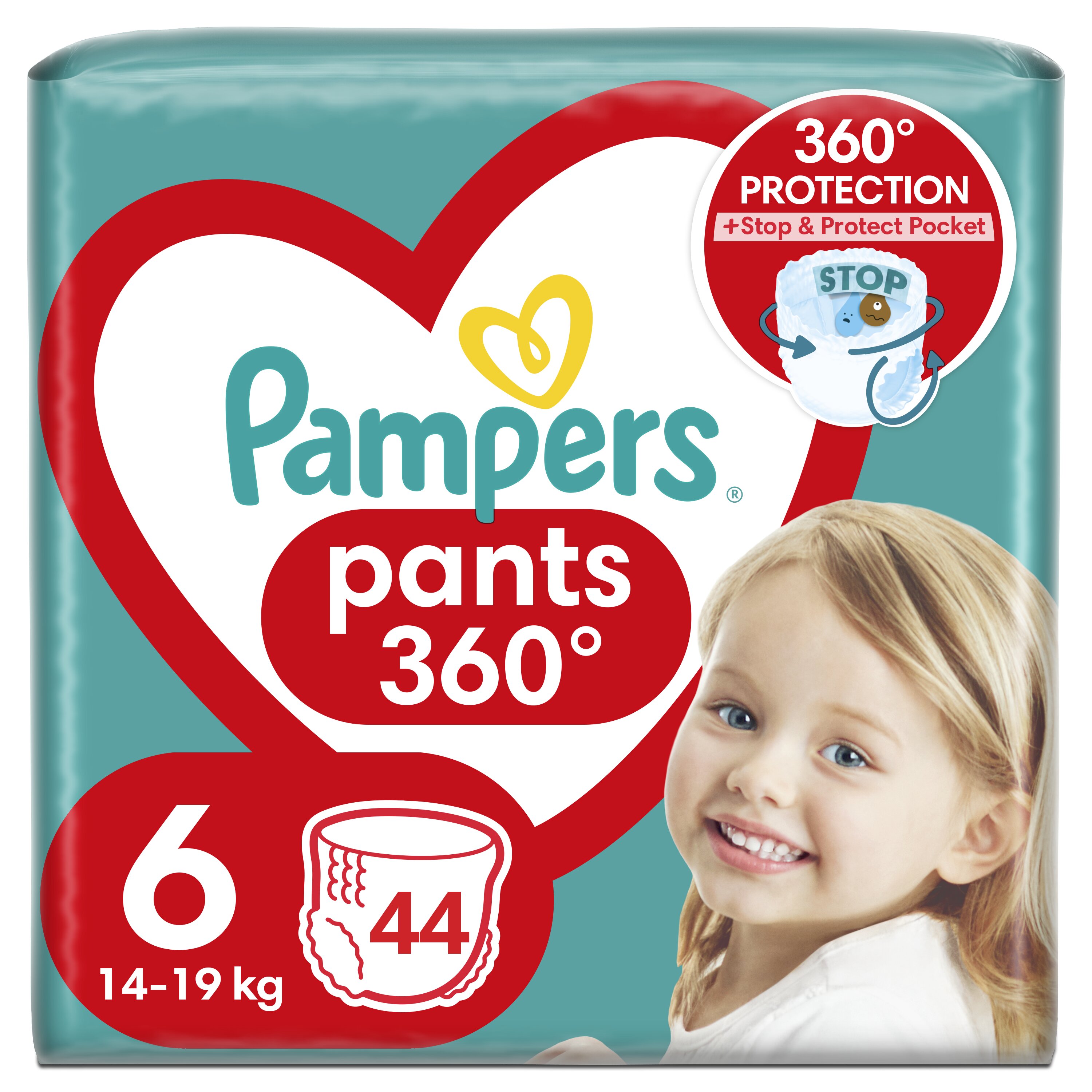 Памперс FOR KIDS Pampers diaper panties #6 14-19 kg 44pcs