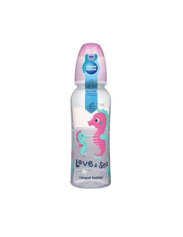 Канпол FOR KIDS Canpol Plastic bottle. Love & Sea, blue 250ml, 4160