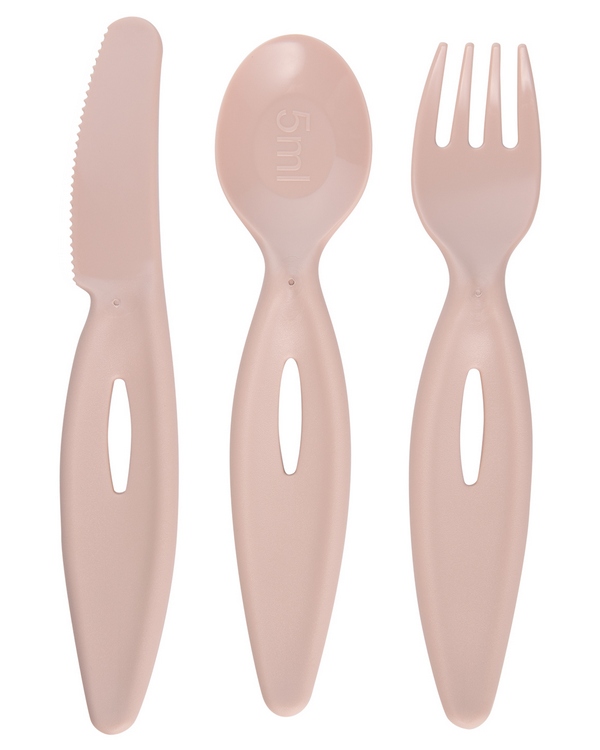 Канпол FOR KIDS Canpol spoon, fork and knife set, pink 4116