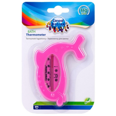 Канпол FOR KIDS Canpol Bath Thermometer Dolphin pink 4103