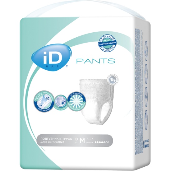 Айди CARE PRODUCTS Айди Бейсик M трусики д/взрослых 5,5 капель, N10