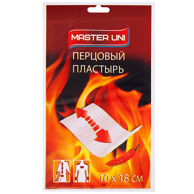 Пластырь MEDICAL SUPPLIES Pepper patch 10x18cm N3 Master