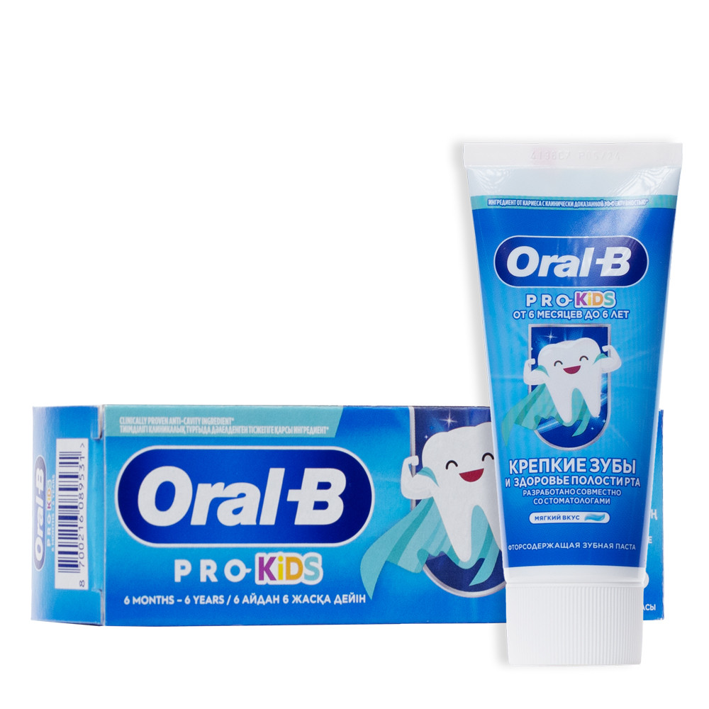 Орал FOR KIDS Орал Б детская зубная паста PRO KIDS от 6м-до 6лет 50мл.
