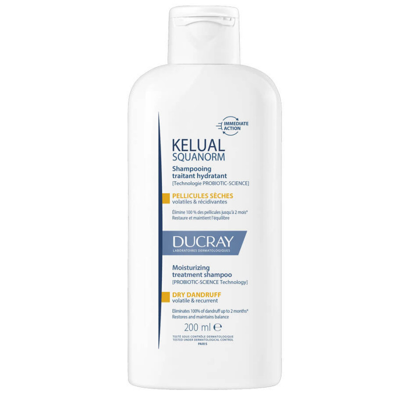 Дюкрей CARE PRODUCTS Ducray Kelual Squanorm shampoo for dry dandruff 200ml