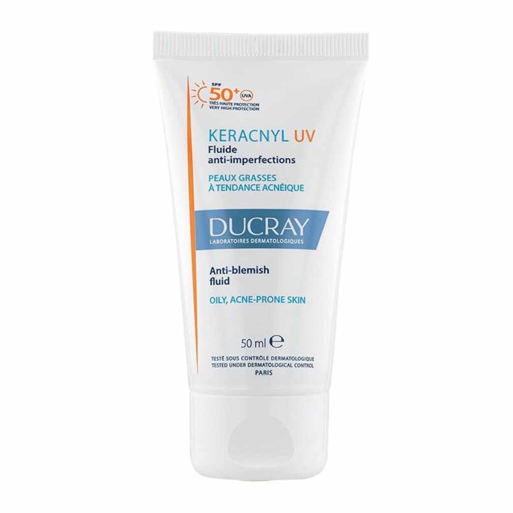 Дюкрей CARE PRODUCTS Ducray Keracnyl sun protection fluid SPF50+ for oily and problematic skin 50ml