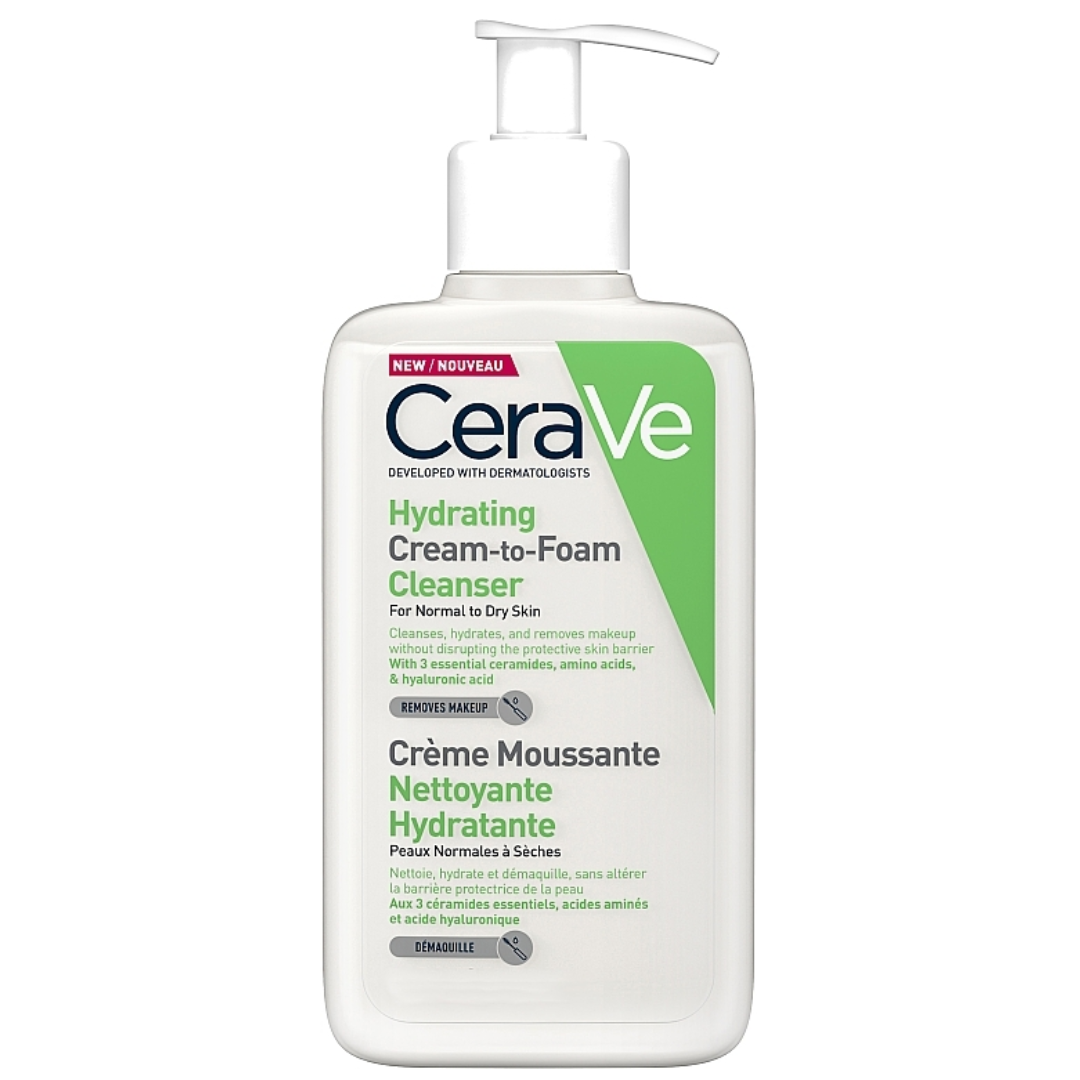 Сераве CARE PRODUCTS Cerave hydrating cream-to-foam cleanser for normal to dry skin 236ml