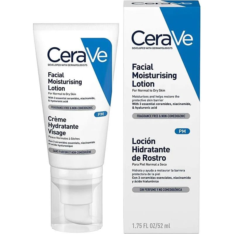 Сераве CARE PRODUCTS Cerave moisturizing facial lotion for normal and dry skin 52ml