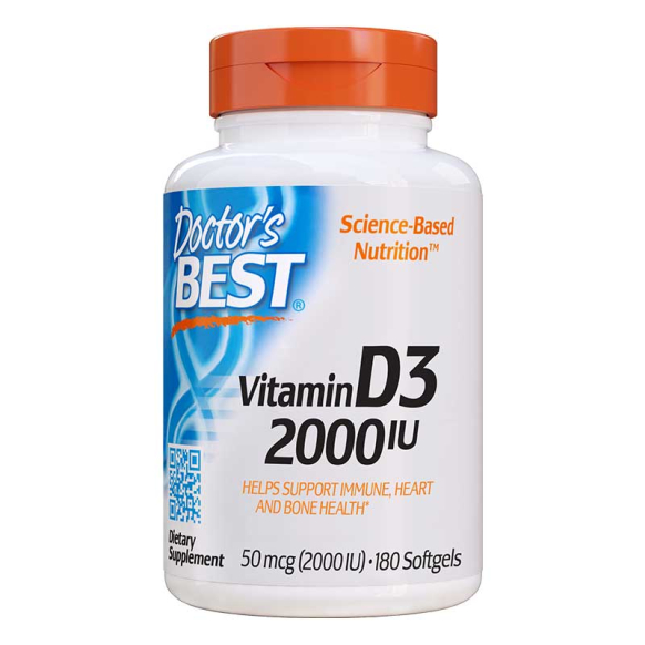 Витамин MEDICINES Vitamin D3 capsules 2000IU x 180 Doctors Best