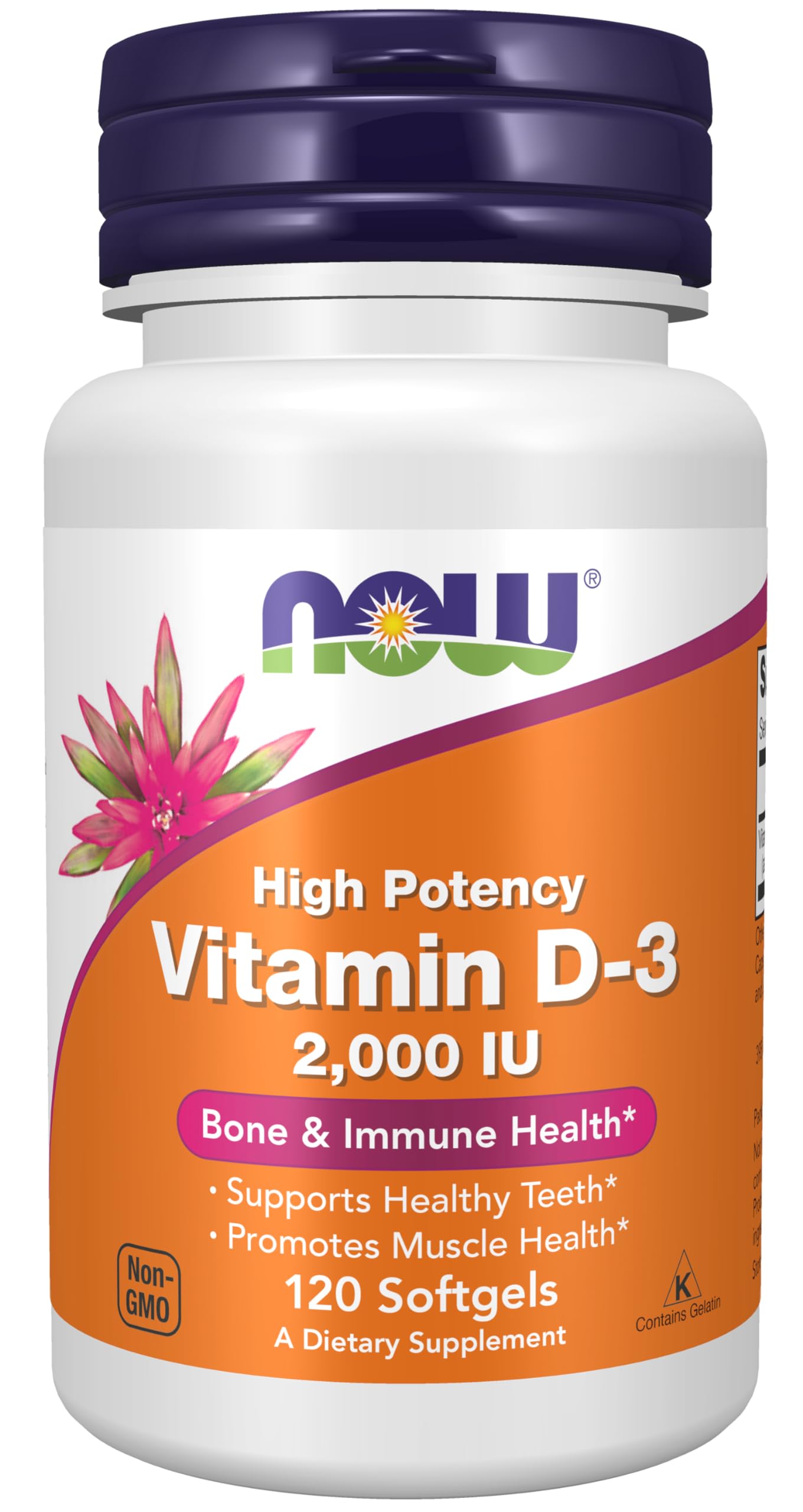 Витамин MEDICINES Vitamin D3 2000 IU caps. x120 Now Foods