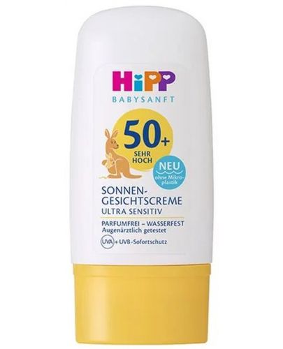 Хипп ПРОДУКТЫ ДЛЯ ДЕТЕЙ Хипп Бейбисанфт солнцезащитный крем SPF 50+ 30мл (90805)