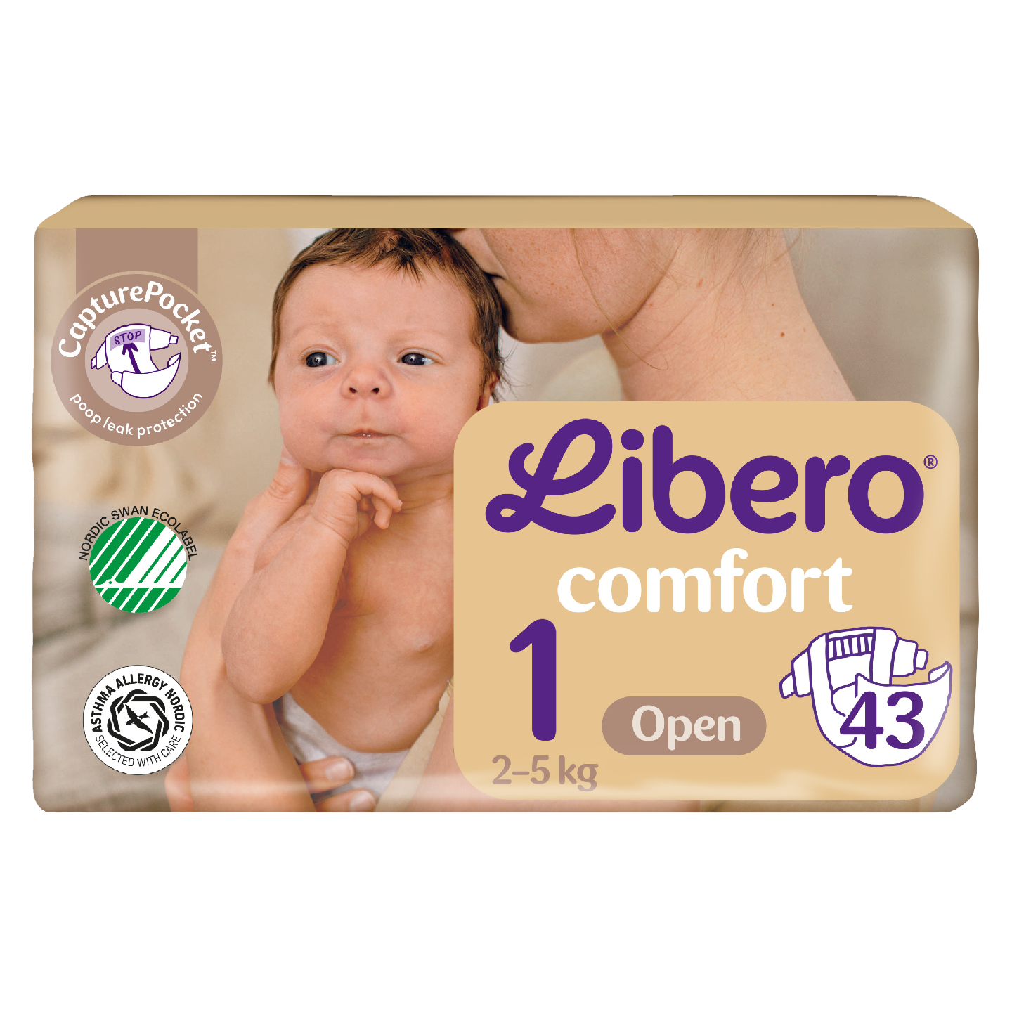 Либеро FOR KIDS Libero diapers #1 for newborns 2-5kg 43pcs (100918)