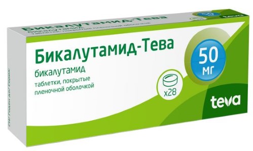Бикалутамид ЛЕКАРСТВЕННЫЕ СРЕДСТВА Бикалутамид-Тева 50мг №28