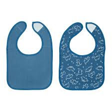 Бабуу ԵՐԵԽԱՆԵՐԻ ՀԱՄԱՐ Բաբու մուսլինե գոգնոց,ջրակայուն հիմքով, կապույտ 2 հատ