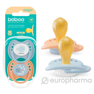 Бабуу ԵՐԵԽԱՆԵՐԻ ՀԱՄԱՐ Ծծակ լատեքսից, կլոր, նարնջագույն/կապույտ, 6+ 2հատ