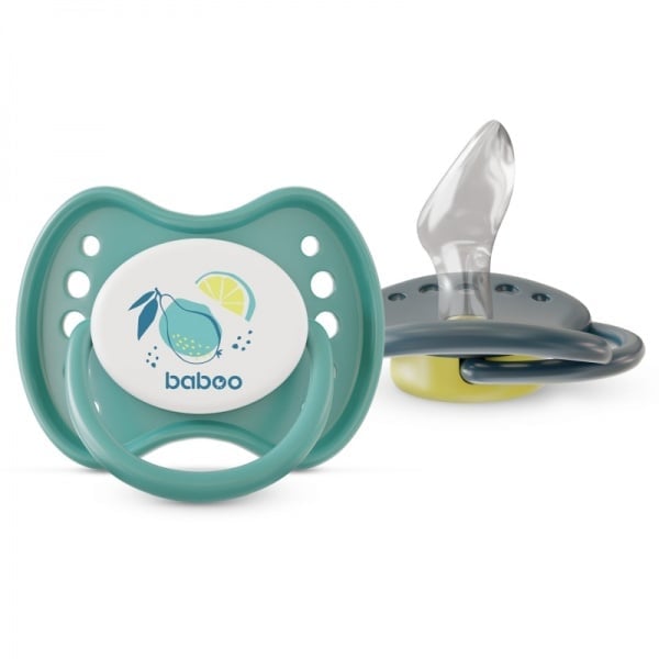 Бабуу FOR KIDS Baboo silicone orthodontist turquoise 6m+ 2pcs