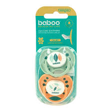 Бабуу ԵՐԵԽԱՆԵՐԻ ՀԱՄԱՐ Ծծակ սիլիկոնե, օրթոդոնտ նարնջագույն/կանաչ, 0+ 2 հատ